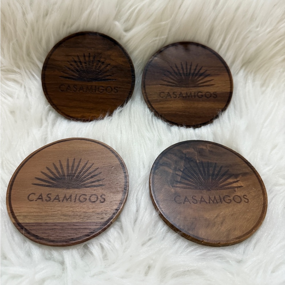 Casamigos Tequila Set of Four Wooden Coasters